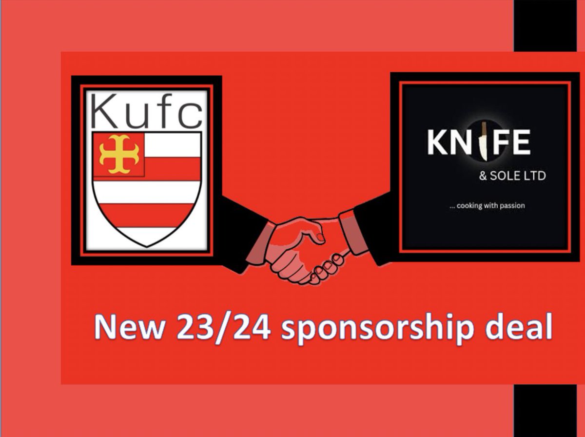KirkbyUnitedFC's tweet photo. We are proud to partner with Knife &amp; Sole LTD for the 23/24 season. They have kindly sponsored us for the new warm up tops. Make sure to check them out on Instagram @knifeandsoleltd or on their website https://t.co/6nDtzoC8tk. Freelance Chef - Private Dining - Pop Up Events. https://t.co/DFBUGf9w2Q