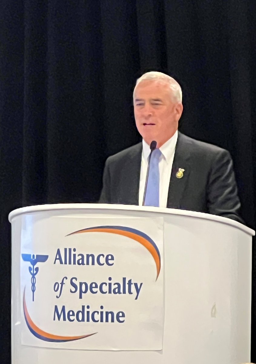 TY @RepBradWenstrup for your comments to @SpecialtyDocs today! We appreciate your support of specialty medicine's legislative priorities, including #StepTherapy. Special thanks for introducing #HR2630, the Safe Step Act. #ASMFLYIN