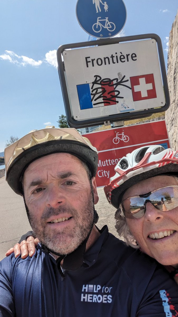 AndySpetch's tweet image. We&apos;ve made it! A total of 650miles, just arrived in Basal.. In our small way we hope that the money raised will help research into this terrible disease. You can still sponsor us at justgiving.com/page/andrew-sp… #MND #doddieweir #RobBurrow