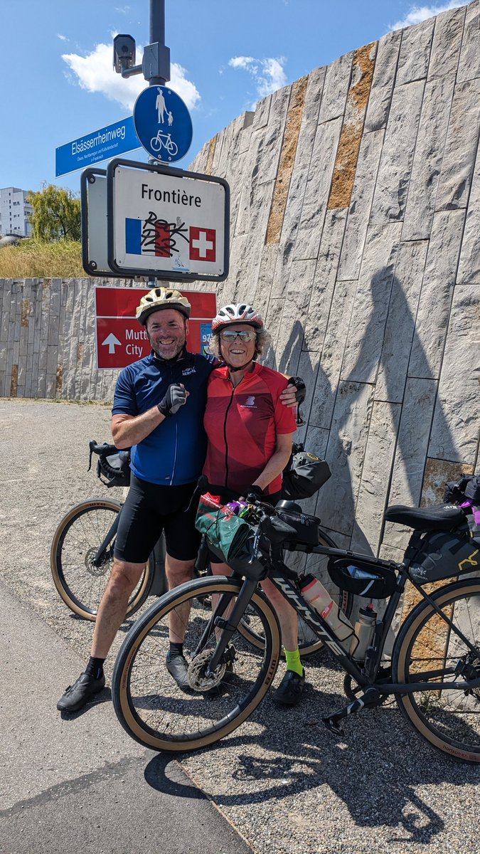 AndySpetch's tweet image. We&apos;ve made it! A total of 650miles, just arrived in Basal.. In our small way we hope that the money raised will help research into this terrible disease. You can still sponsor us at justgiving.com/page/andrew-sp… #MND #doddieweir #RobBurrow