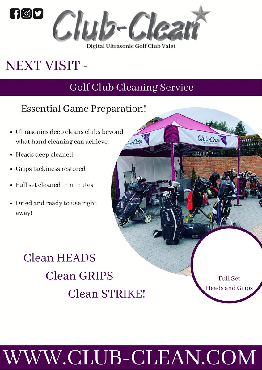 fulfordgolfclub's tweet photo. Club Clean here today - 10am until 4pm
£6 for a full set Heads and Grips
#clubclean https://t.co/lhbXRGKRpB