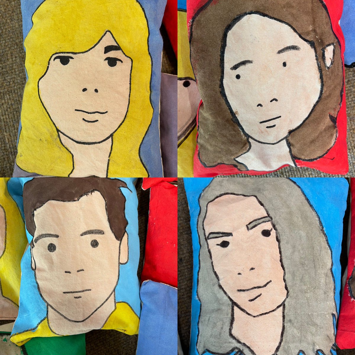 Havelock_PhArt's tweet image. Miss Bruton is going to miss 7R! You have all been an absolute pleasure to teach! Superstars 🤩🤩 fantastic Julian Opie inspired Pop Art Celebrity cushions!