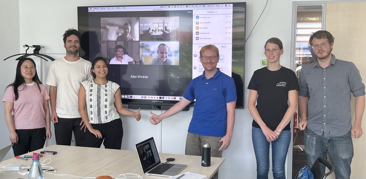 Hybrid discussion on our DFG-funded PhenoFeedbacks 🌿🌳 project @MatthiasForkel @johkranz @BAIEbgi @Ana__Bastos . A successful year is completed and exciting research and collabs are coming.