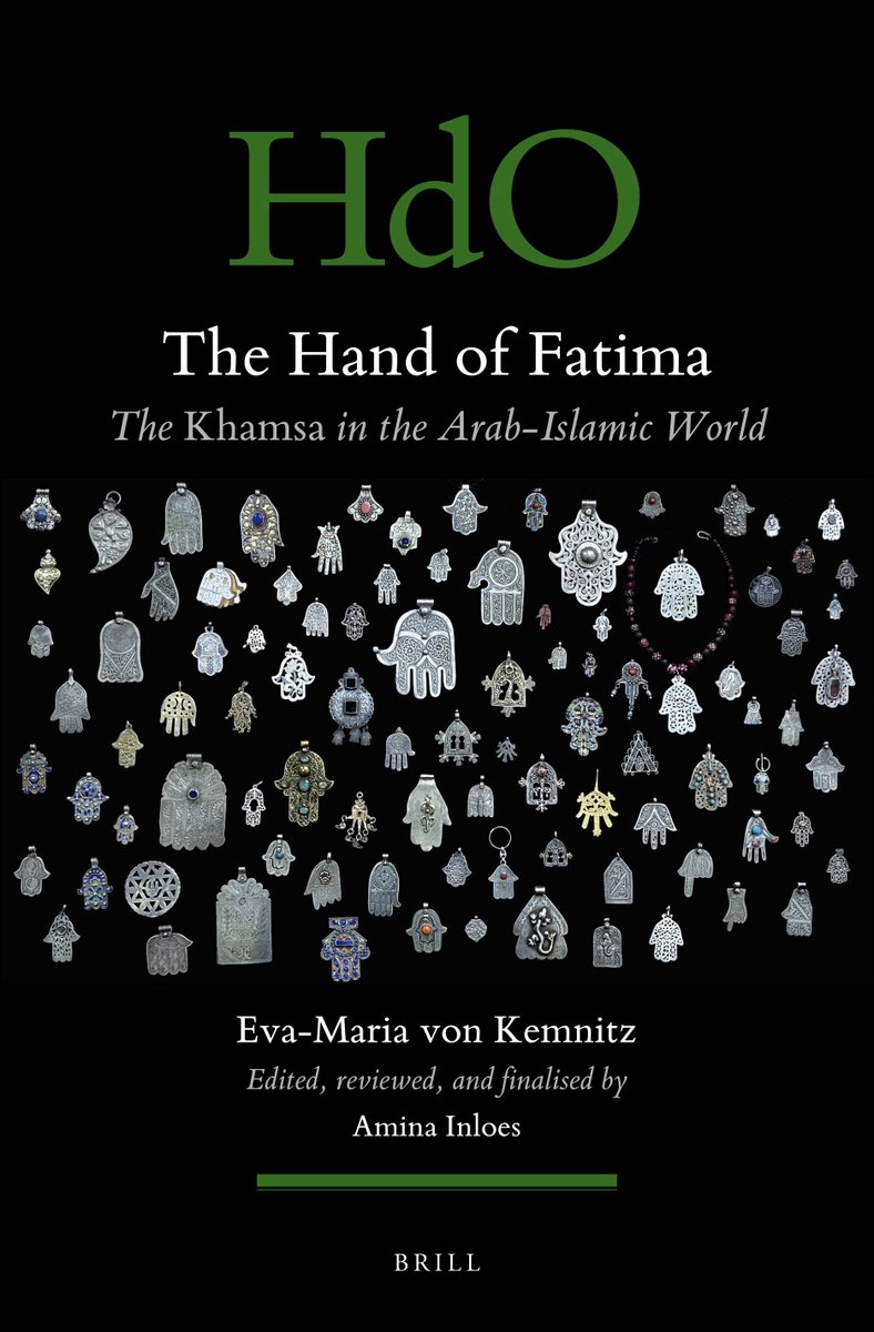 #khamsaAmulet #Fāṭima_al_Zahrā
#Hand #Symbolism #Shiism
#Talisman  #Amulets
#ObjectCollection 
#Ethnography #IberianPeninsula 
#ContemporaryArt
'The Hand of Fatima: The Khamsa in the Arab-Islamic World'
by: Eva-Maria von Kemnitz 
eds. Amina Inloes
PUB: Brill, 2023