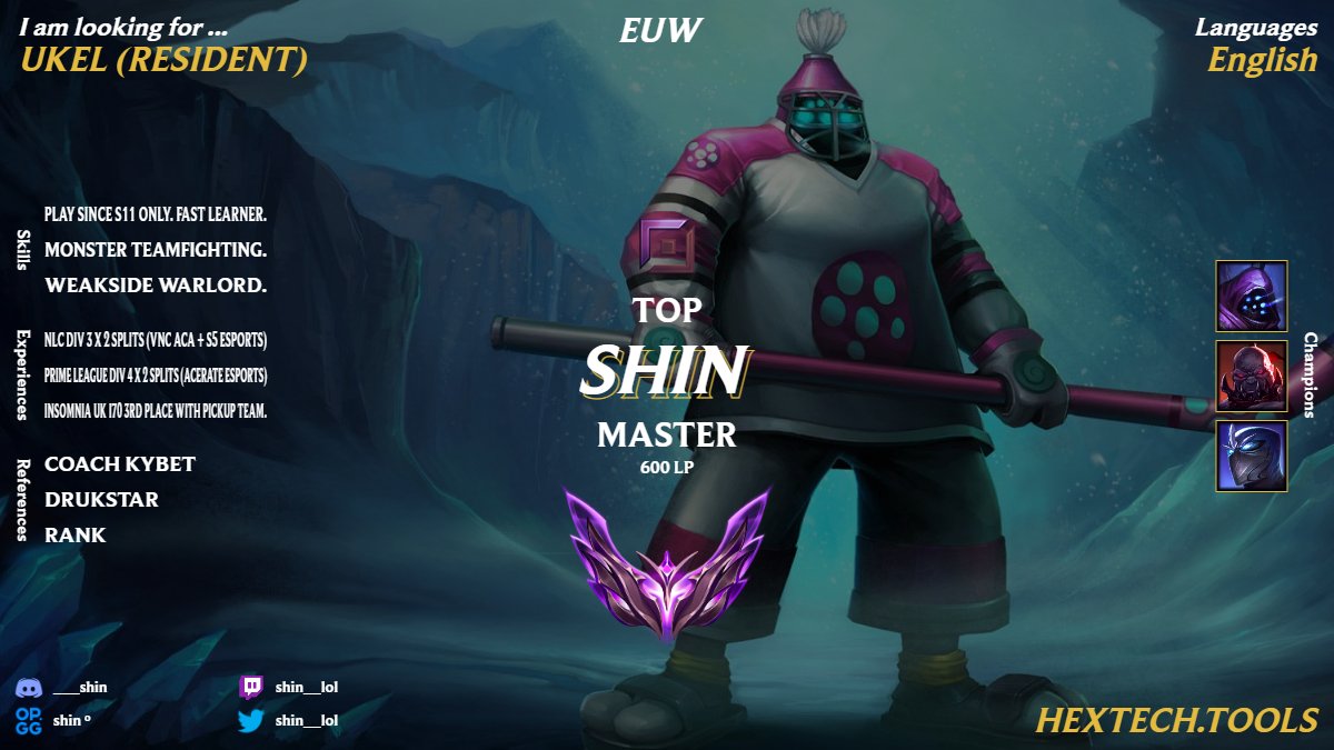 LFT for UKEL ♡ &amp; 🔁appreciated
contact via Discord