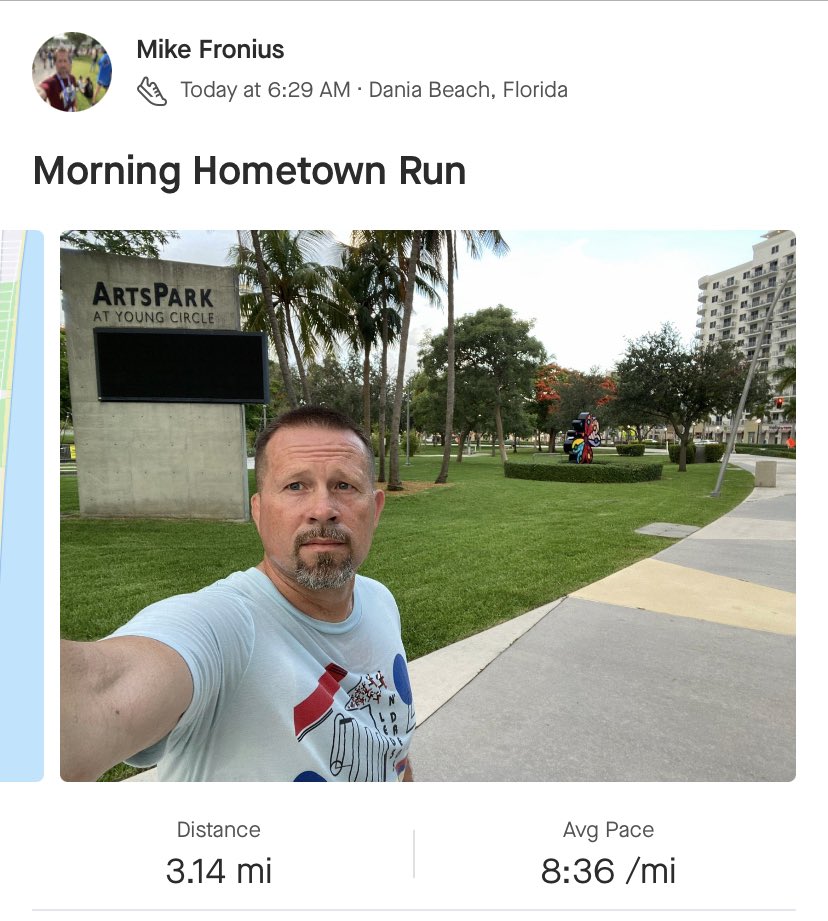 Morning Run to start off the Day 💪