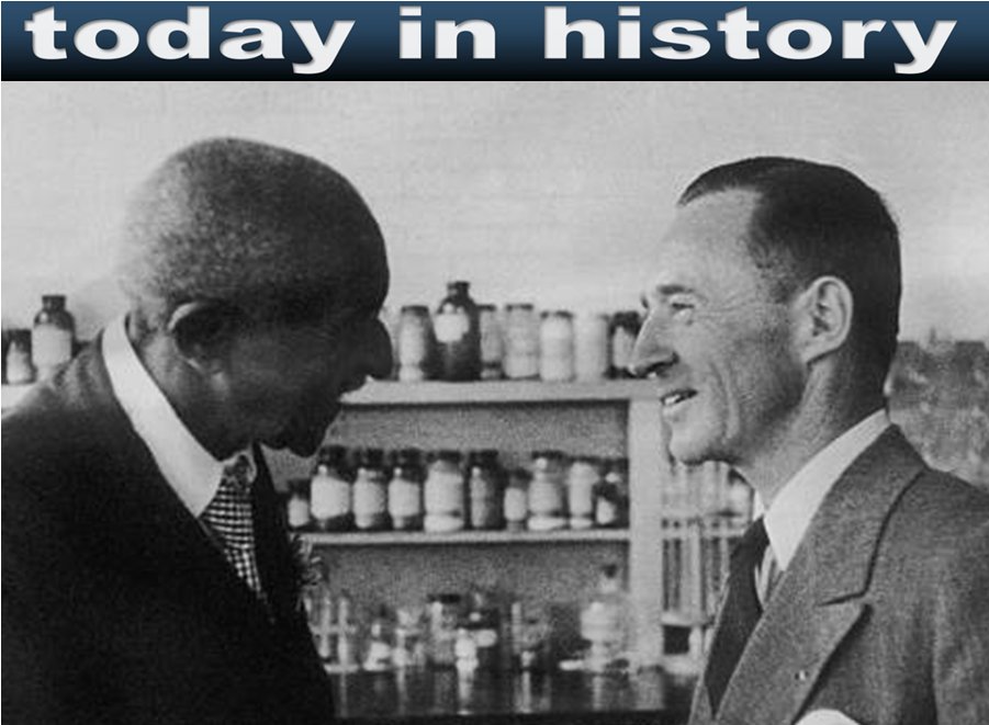 TODAY IN HISTORY . . . July 19, 1942
George Washington Carver begins experimental project with Henry Ford
history.com/this-day-in-hi…

#dailytrivia #GeorgeWashingtonCarver #henryford #TuskegeeInstitute #peanuts