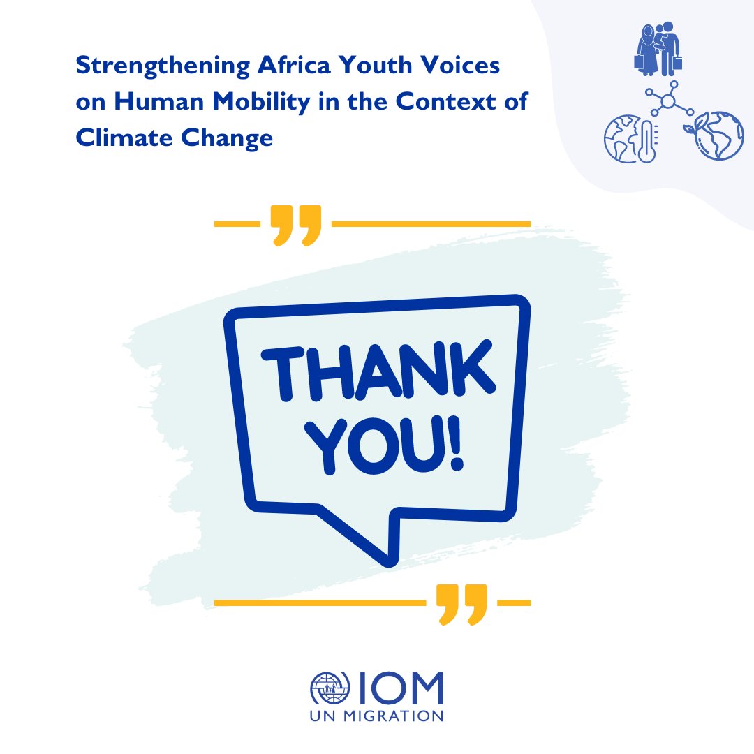IOM_EHSA's tweet image. We appreciate your interest in joining us for the Youth Engagement Forum in Nairobi to discuss and share good practices for action on #climatechange and #humanmobility!

Our dedicated team is reviewing all applications and will reach out to selected applicants only next week!