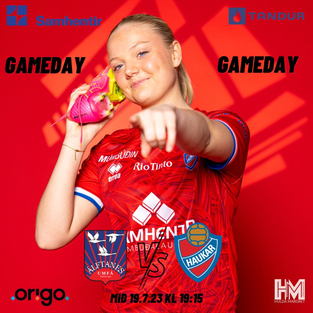 Haukar Fótbolti (@fchaukar) on Twitter photo ⚽️ L E I K D A G U R ⚽️
<a href="/AlftanesMFL/">Álftanes MFL</a> 🆚 Haukar
🏟️- OnePlus völlurinn
📅- 19.Júlí 2023
⏰- 19:15
🏆- 2.Deild Kvenna
♥️- Áfram Haukar! ⚽️ L E I K D A G U R ⚽️
<a href="/AlftanesMFL/">Álftanes MFL</a> 🆚 Haukar
🏟️- OnePlus völlurinn
📅- 19.Júlí 2023
⏰- 19:15
🏆- 2.Deild Kvenna
♥️- Áfram Haukar!