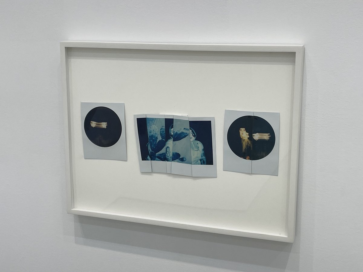 Daybook: Assembling a self portrait from Polaroid fragments. Julie Orlick in The I Has to Travel at <a href="/KlausGallery/">Klaus Gallery</a>. collectordaily.com/julie-orlick-k…