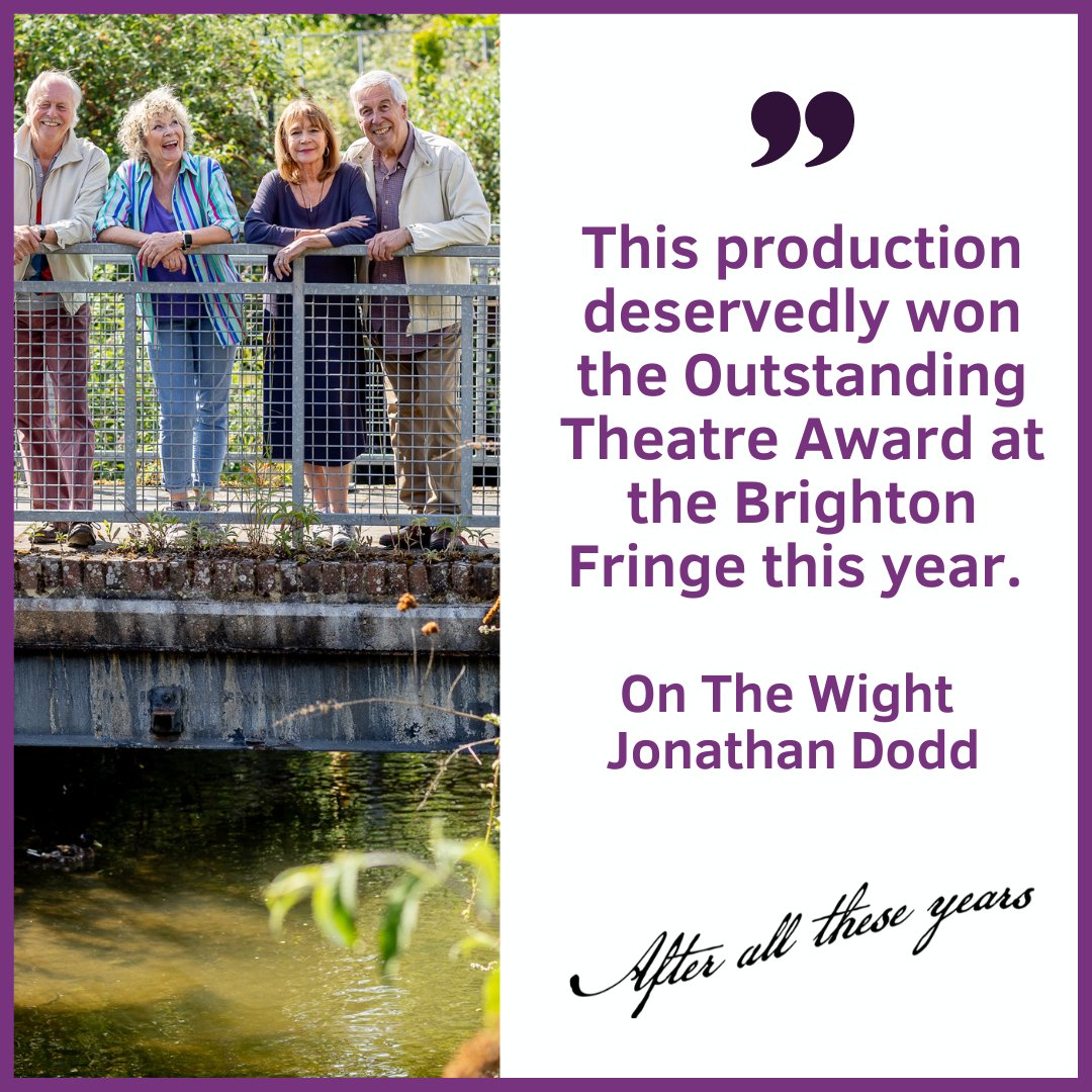 Winner of the Outstanding Theatre Award at the 2023 <a href="/brightonfringe/">Brighton Fringe</a>, 'After All These Years' will be playing at <a href="/JSTheatre/">Jermyn Street Theatre</a> until 29th July! Book your seat here: ow.ly/qb8L50P8ng6 #whatsonLondon #JermynStreetTheatre #comdey