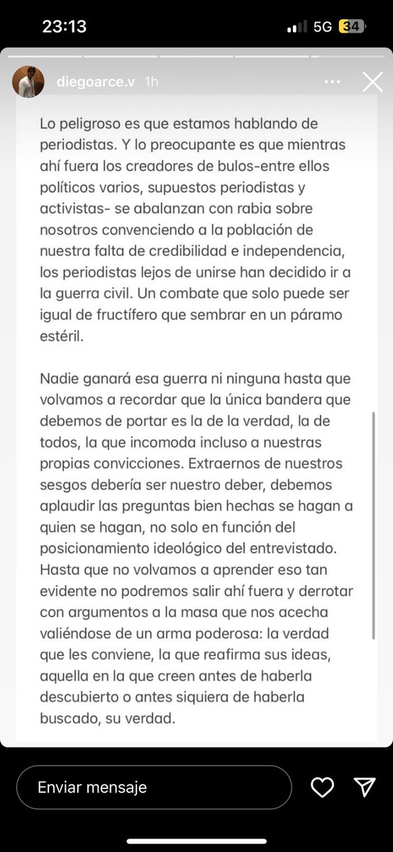 A colación del ‘palmerismo’ mediático preelectoral que han desatado los Alsina, Vallés, Intxaurrondo…

👉🏼 Esto de mi colleague @DiegoArceV