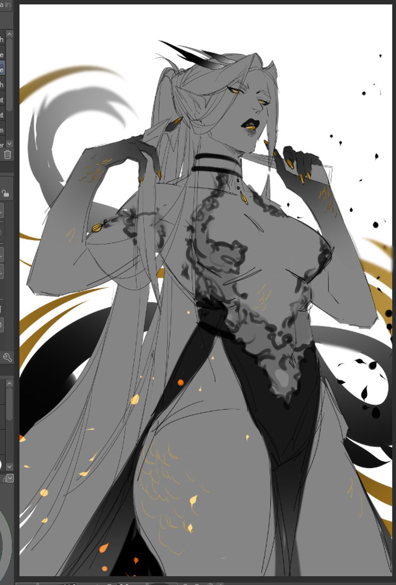 Kat1ko0's tweet photo. He Xuan 😳
Wip ✍

#TGCF #hexuan #beefleaf https://t.co/bZCRdrJWNI