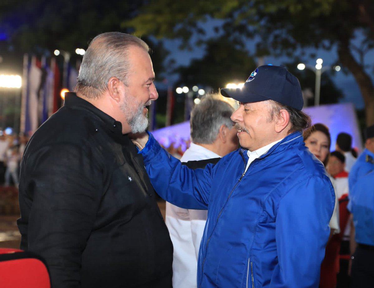 MMarreroCruz's tweet photo. Un saludo desde #Cuba y el abrazo fraterno al heroico pueblo y Gobierno de #Nicaragua en el 44 aniversario del triunfo de la Revolución Popular Sandinista.

#4419SiempreVictoriosos https://t.co/PGFkbwZdhv