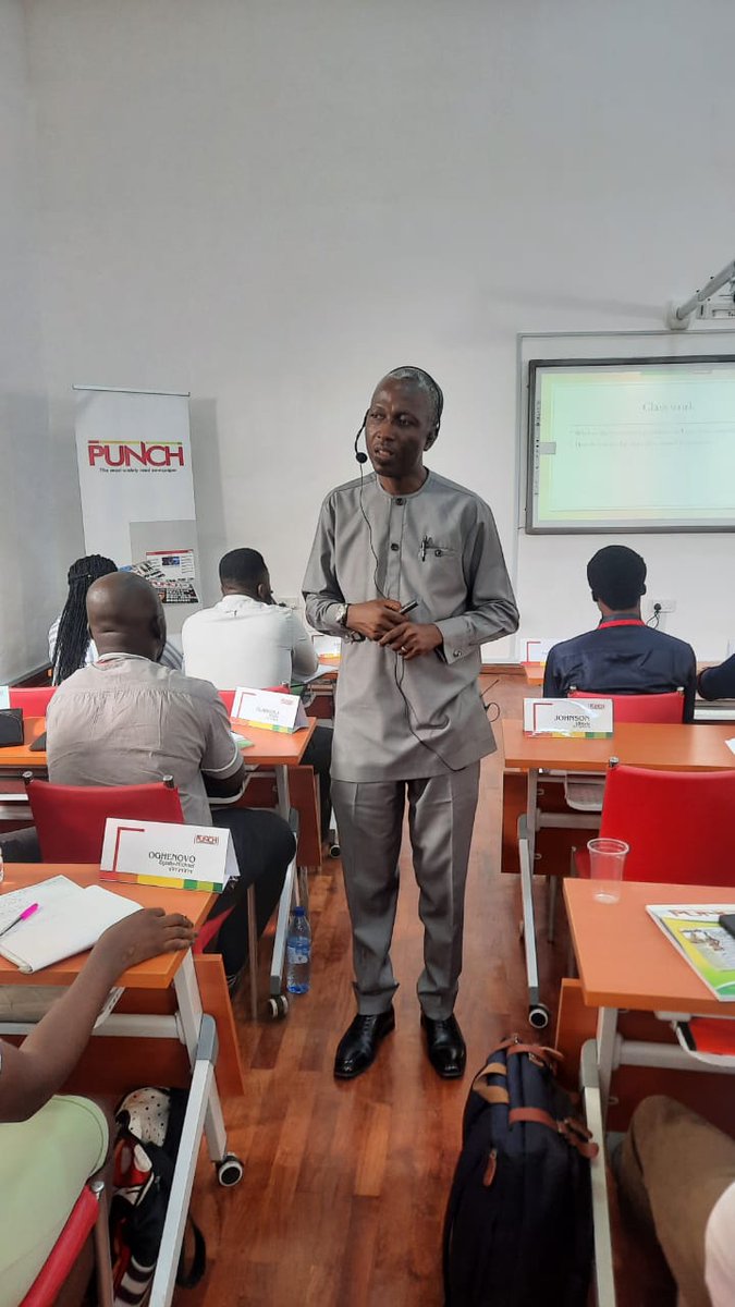 The first session for Day 3 commenced with an invigorating lecture by the renowned Mr. Wale Fatade. 

#day3
#firstsession
#pitp
#punchmediafoundation
#punchnewapapers