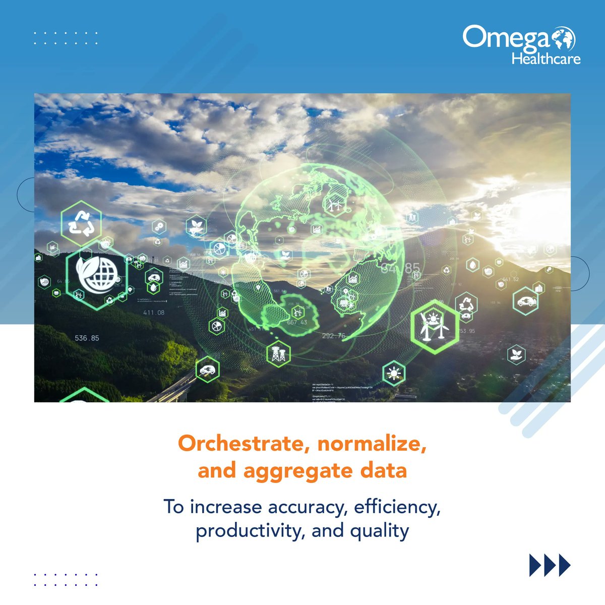 Omega_HMS's tweet image. Our innovative capabilities help clients bridge the gap to optimize financial, clinical, and administrative outcomes. Learn more: buff.ly/3CbDyvo
#ARManagement #PaymentPosting #CodingAutomation