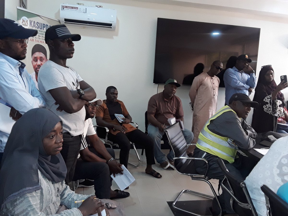 KASUPDA during educational visit with the Postgraduate Students of Geography Department, Nigerian Defence Academy (NDA),which discussed on KASUPDA's mandates, operation, process of approval, Geographic Information Services and urban renewal held Wednesday 19th July, 2023.