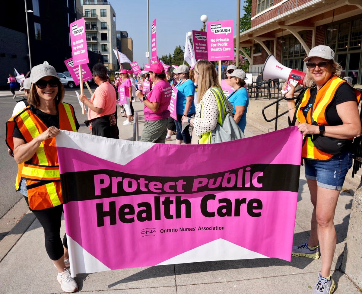 For the cost of Highway 413, Ontario could hire 20,000 nurses AND keep them working for 4+ years across the entire province. Sounds good to us! What do you think, <a href="/ontarionurses/">Ontario Nurses' Association</a> <a href="/RNAO/">RNAO</a>!? shorturl.at/iqMT9 #StopHwy413 #SupportNurses 
📸: ONA