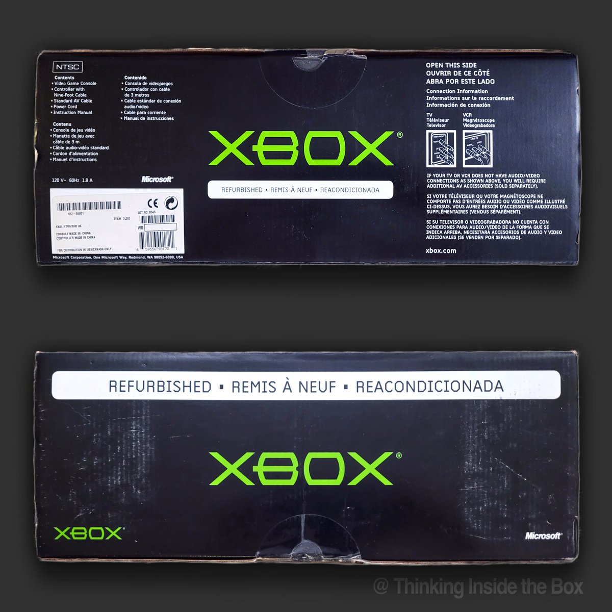 Thinkboxpodcast's tweet photo. Hello everyone! Today's box/bundle spotlight is the 136th and features the US/Canadian Refurbished. Wanna see more? Follow the link below!

https://t.co/Z6g4PPdagJ… #Microsoft #OriginalXbox #retrogames #retro #Xbox https://t.co/TukXThIw40