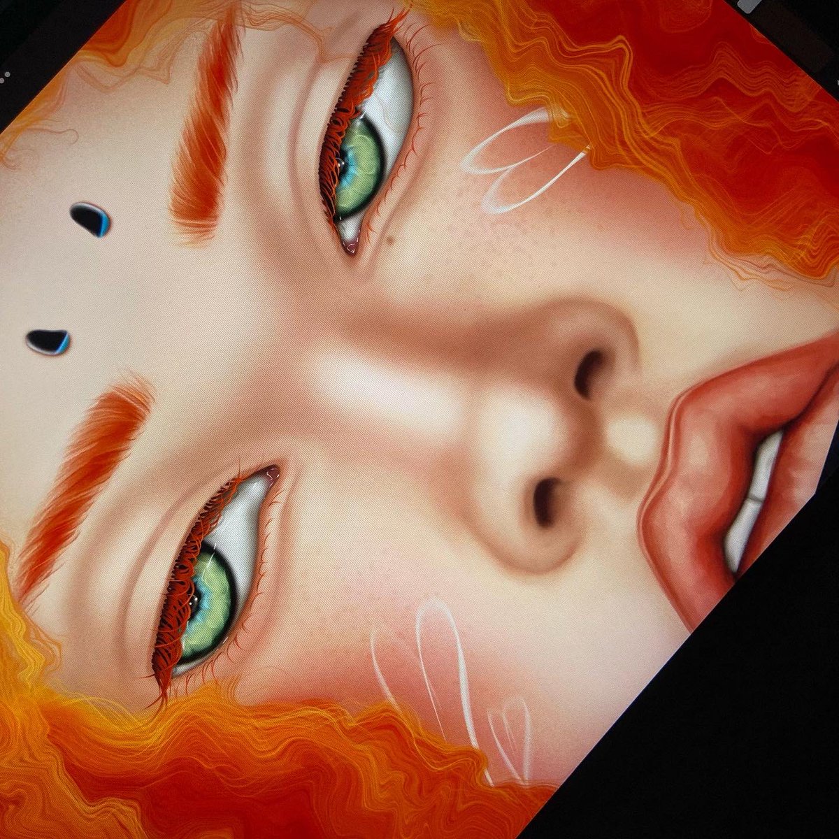 Miluaart's tweet photo. 3 months doing this felt like a year 🫠

Artist block has you forgetting how to do it everything 😀🌊

#OC #artwork #art #イラスト #創作 #drawing #characterdesign #Procreate #originalcharacter #conceptart #ArtistOnTwitter #digitalart https://t.co/MtXAUoJr4m