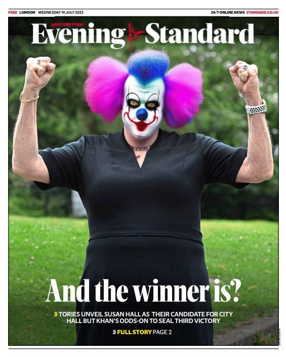 ScarletWokernel's tweet photo. A source from the Evening Standard has just sent me this; it's the other cover they were thinking of for the #SusanHall announcement. #DefinitelyNotFake https://t.co/wfbPNvE0Gj