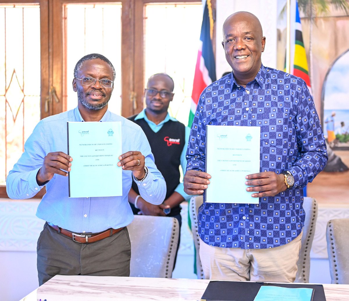 Amref_Kenya's tweet image. Today, led by our Country Director, @NdiranguWanjuki, we have signed a partnership agreement with His Excellency, @GideonMungaroM, Governor, @KilifiCountyGov. This is a major step towards strengthening our partnership, providing a clear framework of cooperation and collaboration…