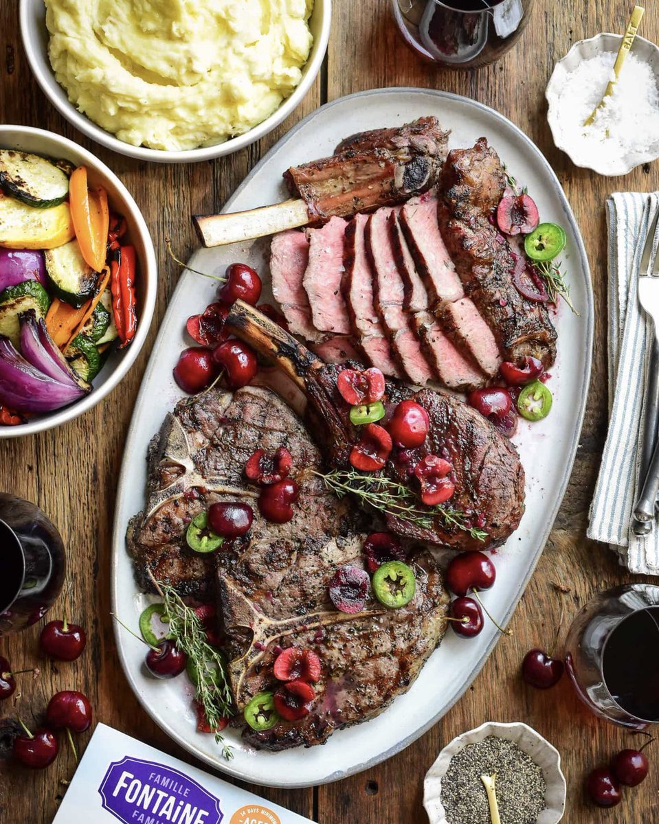 Zimmy's Nook on Twitter "Grilled Veal Chops with Cherry Jalapeño Sauce