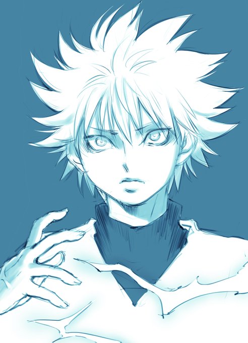 #こんな見た目のキャラが好きキルアとか。電気の能力使うキャラかっこいい。#コルクラボマンガ専科 