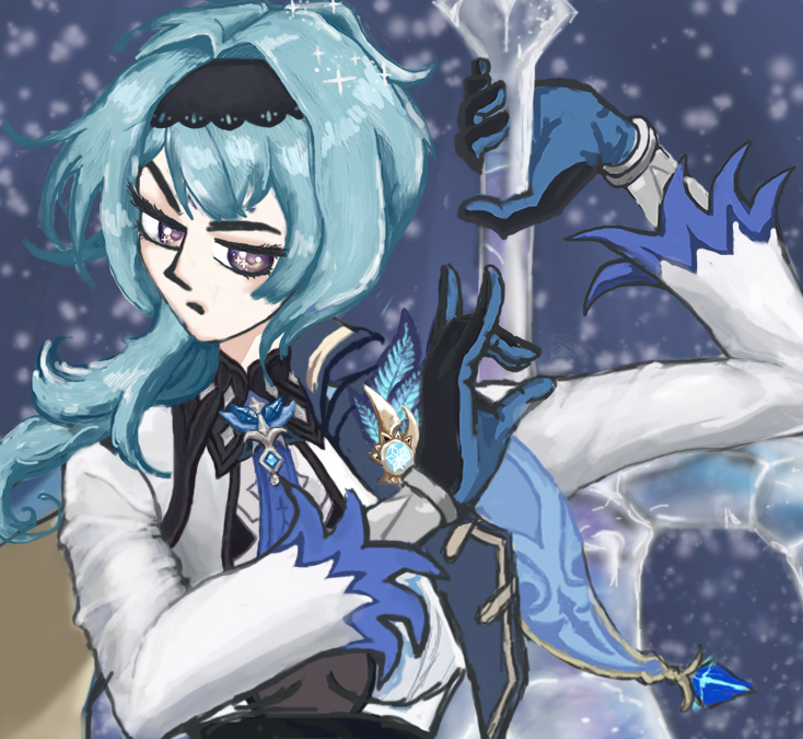 MarySofy22's tweet photo. Incomplete Eula Fanart #Eula #GenshinImpact https://t.co/F0rTDTaLYj