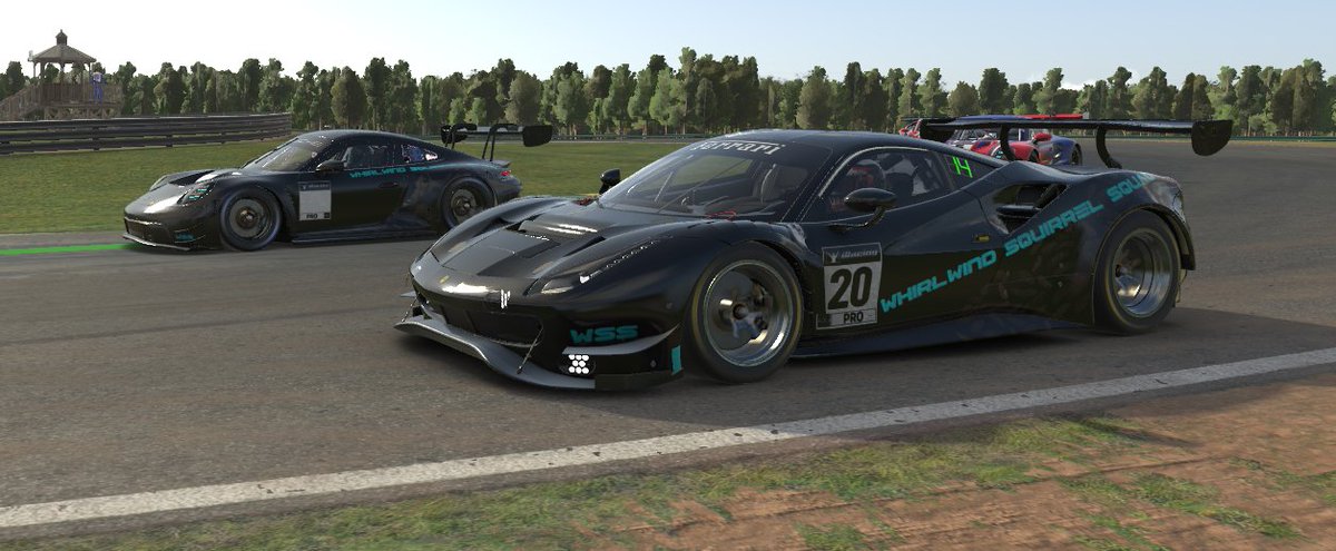 Whirlwind Squirrel Squad Endurance teams ran their first team 3hr endurance sim race this last weekend. Both teams made great showings in their first attempt finishing P10 and P13 out of a total of 42 teams.