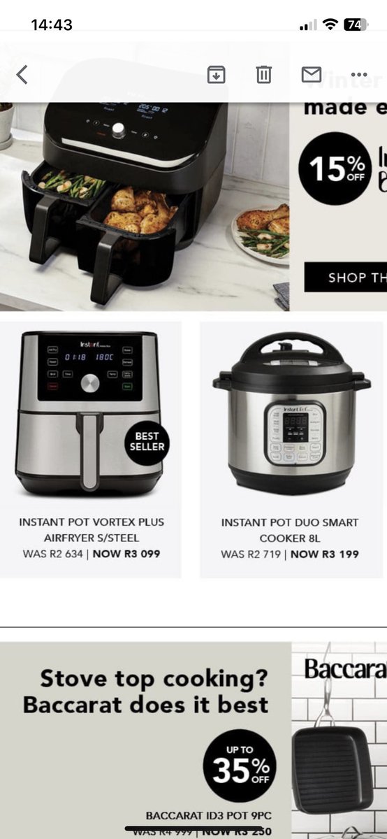 At least <a href="/homewarestore/">@home</a> doesn’t lie was cheaper then it’s advertised 🤣🤣🤣