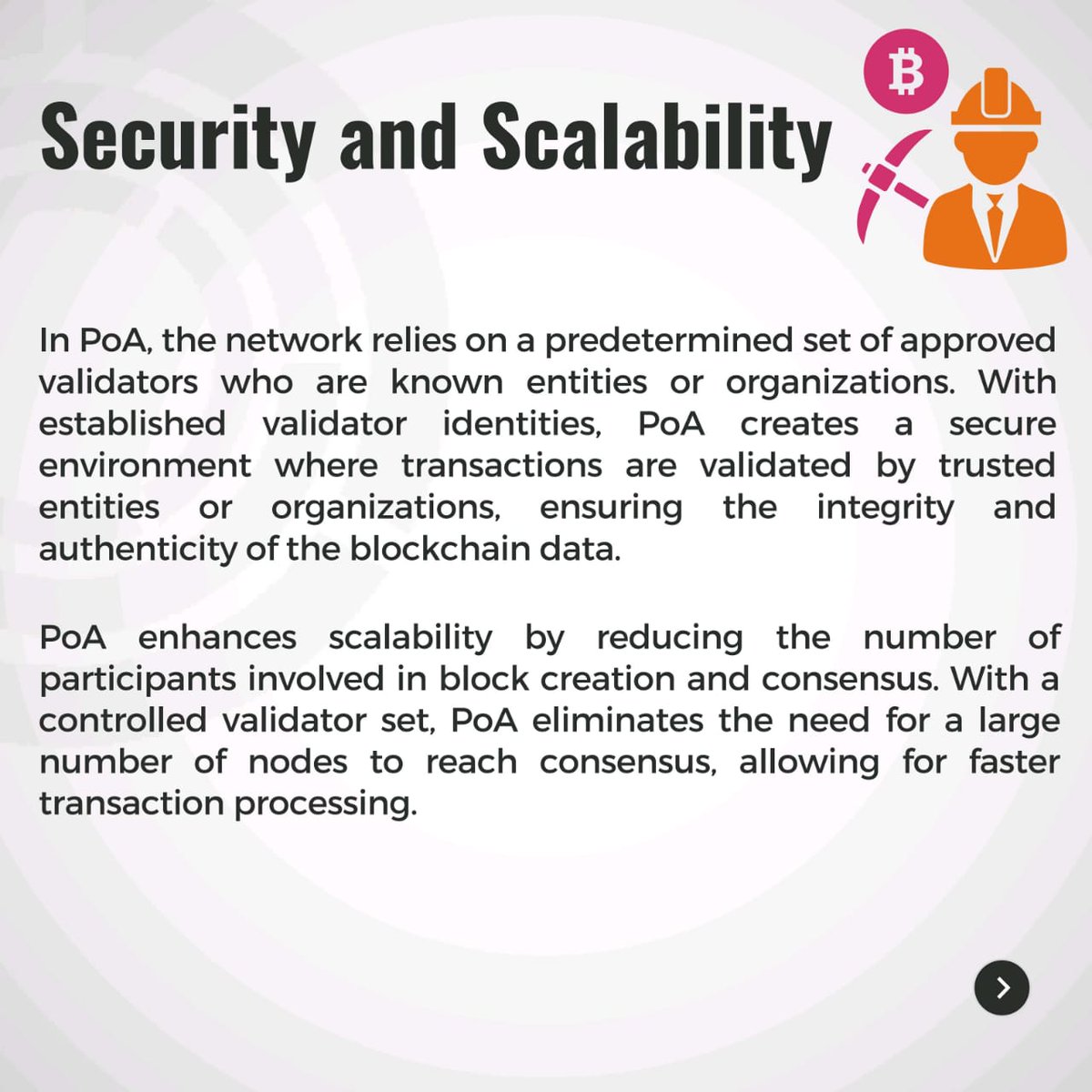 web3sastra's tweet photo. POA(Proof of Authority)
#PoA
#ProofOfAuthority
#Web3
#Blockchain
#Crypto
#SmartContracts
#DApp 
#Ethereum
#web3clubsastra
#sastratbi
#SASTRA https://t.co/Hrd4ZCwxRQ