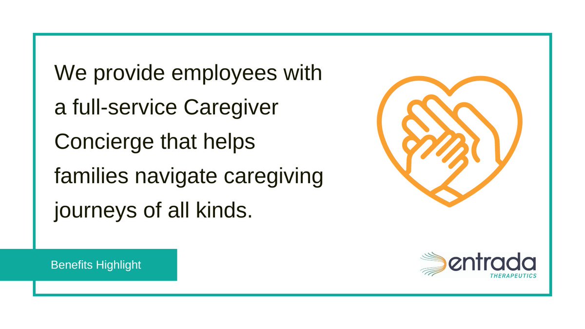We prioritize employee well-being by providing the invaluable benefit of <a href="/WeAreWellthy/">Wellthy</a>, a comprehensive Caregiver Concierge service. Find peace of mind with financial, medical, legal and social/emotional support: bit.ly/3izVZVa. #EntradaHere