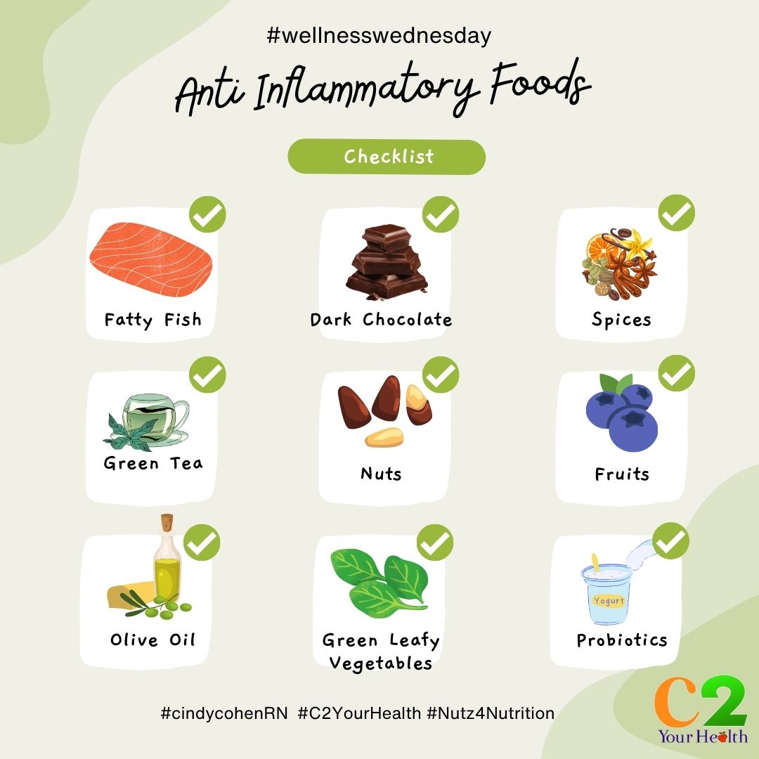 CindyCohen's tweet photo. New #Nutz4Nutrition blog post: Taming the Flame: Understanding Inflammation, its Impact on Health, and Food as Medicine #healthy #nutrition #cindycohenrn
https://t.co/wERZSPJP2G https://t.co/BUSl8uCVKs