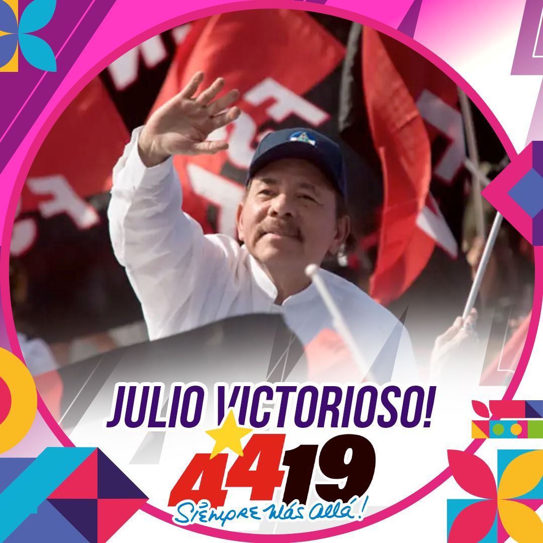 #4419VivaLaRevoluciòn 
#Nicaragua 
#TropaSandinista
Viva nuestro presidente .