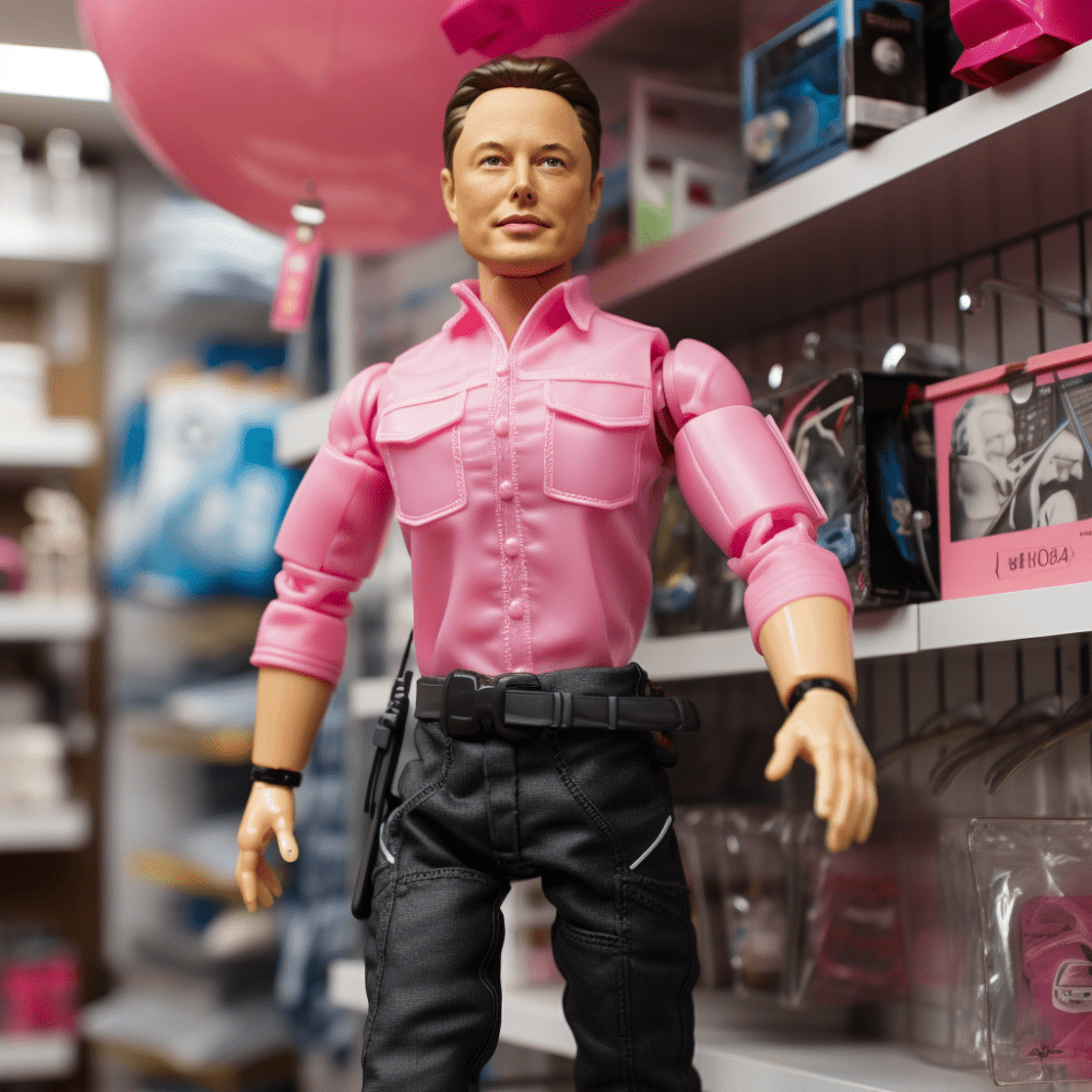 crowdpartyapp's tweet photo. AI imagined celebrities as action figures. Can you guess them all?

1. E___ M___ https://t.co/fBFBsROvf9