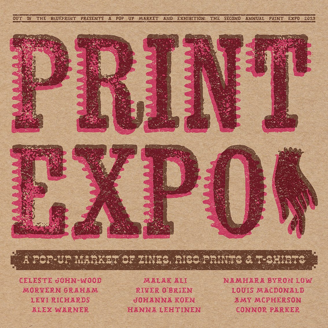 Coming soon!!

Print Expo is the ultimate pop-up market for zines, riso prints and T-shirts taking over the iconic Out of the Blue Drill Hall in Leith.

Monday 14th – Friday 25th August 2023
Out of the Blue Drill Hall,
Dalmeny Street, Leith

Open 10am-5pm
FREE ENTRY &amp; OPEN TO ALL