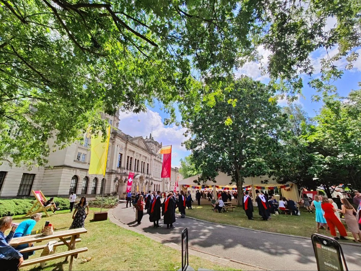 We're having a glorious day of sun &amp; celebrations at <a href="/cardiffuni/">Cardiff University</a> Main Building, as we congratulate the graduates of the <a href="/wsofarchi/">Welsh School of Architecture</a> Class of 2023!