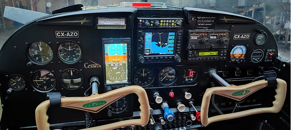 uavionix's tweet image. A first! CXAZO, a @TextronAviation Cessna 182, equipped with the uAvionix tailBeaconX, AV-30-C, and AV-Mag is flying from Uruguay to #OSH23 in Wisconsin, USA!

Track CXAZO on its journey and come visit us at Booth 3081!

#EAA #AirVenture