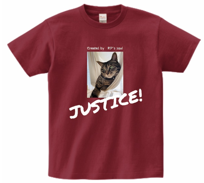 RPSS0810's tweet photo. 【商品紹介】 
「ネコは正義！ Tシャツ」 
ネコは正義です。
ジャスティィィス！！
#RPsSoul 
https://t.co/XJrByHMQZm https://t.co/6ls2e4aPbf