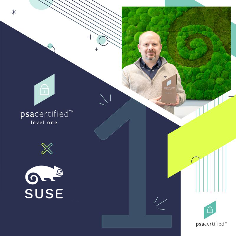 AndrewSteggles's tweet photo. ๐ข We are excited to share that the #SUSE Linux Enterprise Micro has achieved @PSACertified Level 1! ๐ @PSACertified offers a framework for securing connected devices, from analysis to #security assessment and certification.
Learn more about #SLEMicro: https://t.co/HTGcsPeQtY https://t.co/j4Zj0ynL18