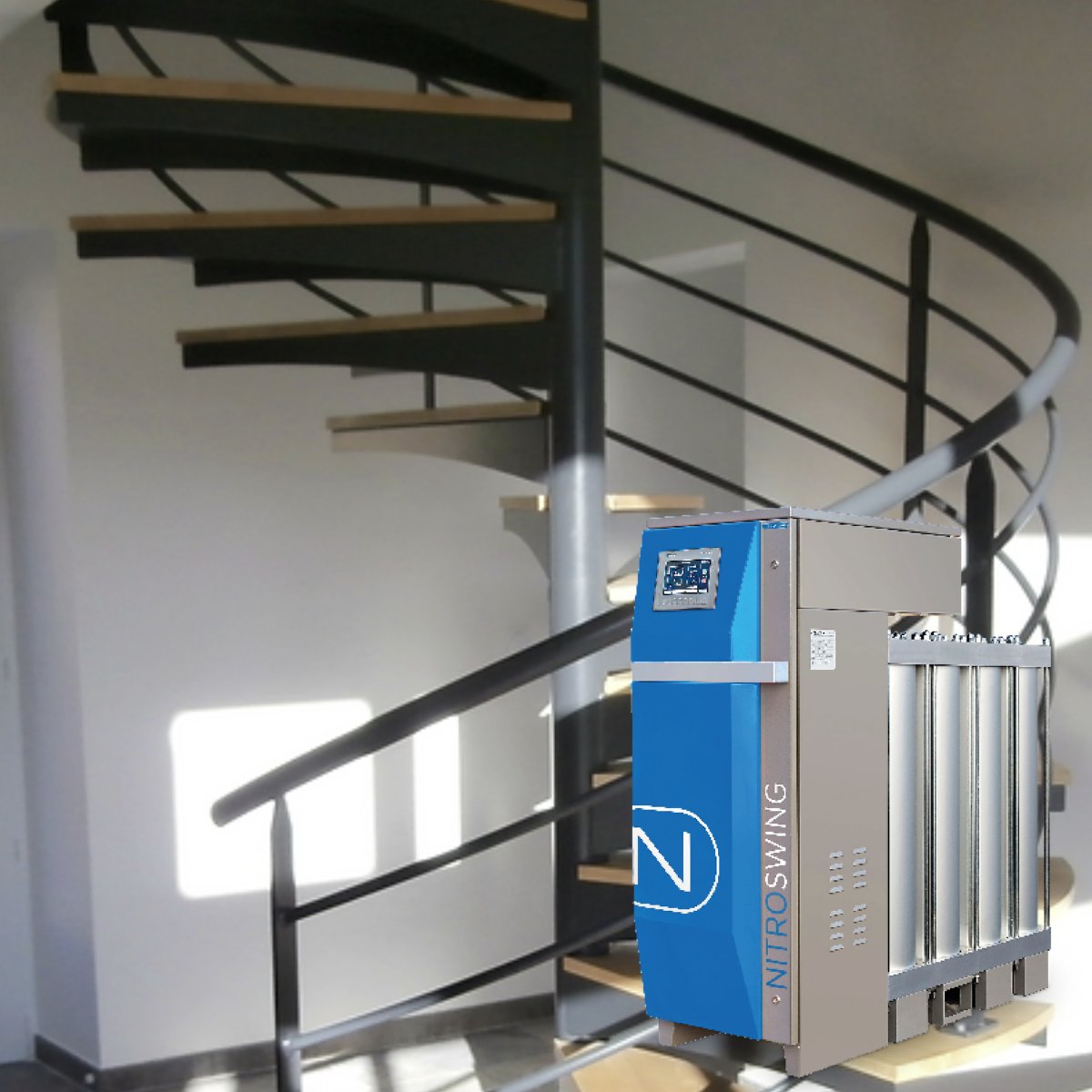 NovairFr's tweet photo. Nouvelle installation et mise en service dans le Cher d’un générateur #NOVAIR NITROSWING NS 21.
NITROSWING produit de l’#azote à 99,999% (jusqu’à 5,0 - 10 ppm d’O2 résiduel) conformément aux prescriptions des constructeurs de machine laser.
En savoir plus :https://t.co/Ett89bQwvJ https://t.co/aoj06qrfIm