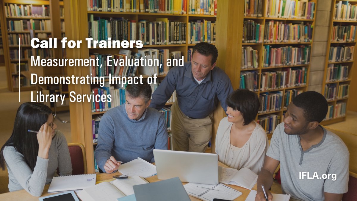 IFLA is seeking librarians and library advocates to become trainers with the goal of building a pool of facilitators for teaching a course on measuring, assessing, and demonstrating the impact of library services.
 
Interested? Read on👉bit.ly/3NYEtFV