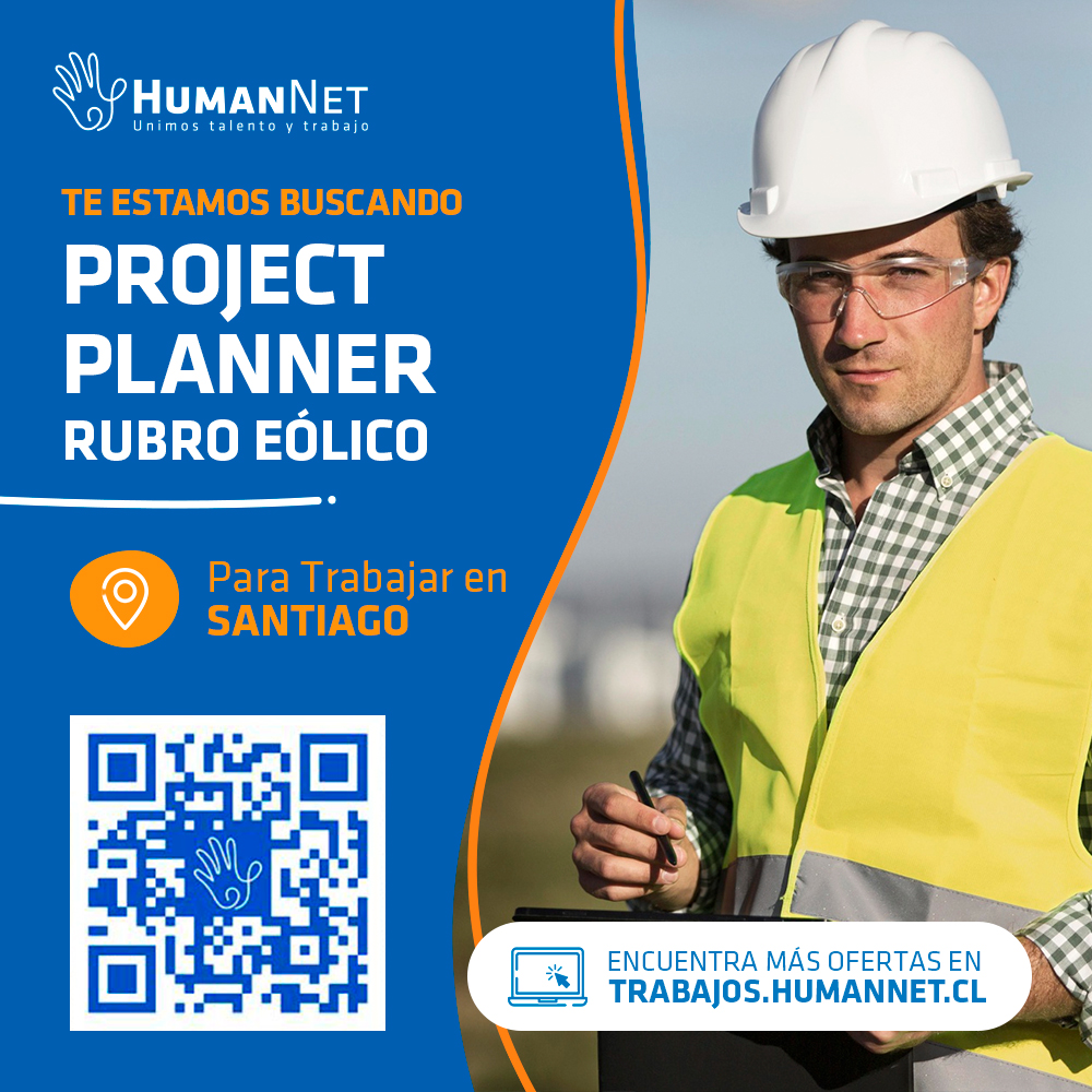 HumanNet_RRHH's tweet image. ¡Buscamos un(a) 𝗣𝗿𝗼𝗷𝗲𝗰𝘁 𝗣𝗹𝗮𝗻𝗻𝗲𝗿 para una importante empresa orientada al rubro eólico! 💻 Más ofertas laborales en
👉𝗧𝗿𝗮𝗯𝗮𝗷𝗼𝘀.𝗛𝘂𝗺𝗮𝗻𝗡𝗲𝘁.𝗰𝗹  #trabajo #empleo #trabajochile #ofertalaboral #oportunidadlaboral #empleochile #haypega
#rrhh #chile