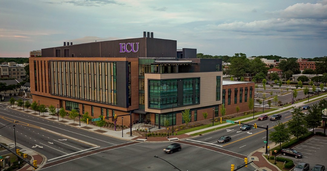 Have you visited Greenville and seen East Carolina University's new Life Sciences and Biotechnology Building while driving in? With 141,500 square feet of space, this state-of-the-art facility paves the way for the future of biotechnology and bioprocessing!