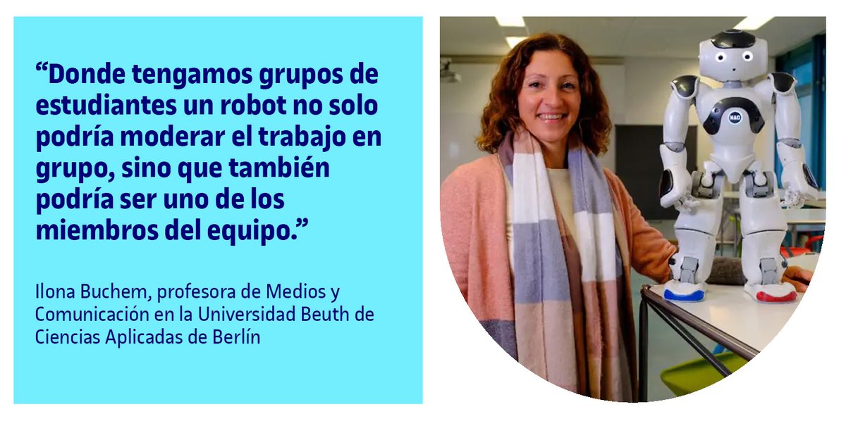 UOCuniversidad (@uocuniversidad) on Twitter photo 🤖👩🏫 ¿En un futuro veremos robots en las aulas?
Hablamos con Ilona Buchem (<a href="/mediendidaktik/">Ilona Buchem</a>), profesora de la <a href="/BHT_bln/">Berliner Hochschule für Technik (BHT)</a>, sobre la aplicación de la #IA generativa en la #educación.
Lee la entrevista que le hizo <a href="/dgomezcar/">Desirée GC 🇵🇸</a>, miembro del <a href="/eLinC_UOC/">eLearning Innovation Center (UOC)</a>. 👇
ow.ly/yK1R50PfUFu 🤖👩🏫 ¿En un futuro veremos robots en las aulas?
Hablamos con Ilona Buchem (<a href="/mediendidaktik/">Ilona Buchem</a>), profesora de la <a href="/BHT_bln/">Berliner Hochschule für Technik (BHT)</a>, sobre la aplicación de la #IA generativa en la #educación.
Lee la entrevista que le hizo <a href="/dgomezcar/">Desirée GC 🇵🇸</a>, miembro del <a href="/eLinC_UOC/">eLearning Innovation Center (UOC)</a>. 👇
ow.ly/yK1R50PfUFu