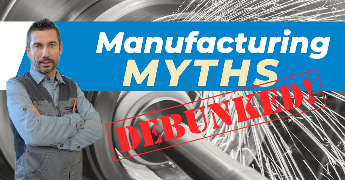 Manufacturing Myth #1 – It’s for the Unskilled. Communication, problem-solving skills &amp; attention to detail are vital in any career. There are many training programs and apprenticeships to build needed skills in manufacturing! 

#NEWmfg #manufacturing #manufacturingmyths