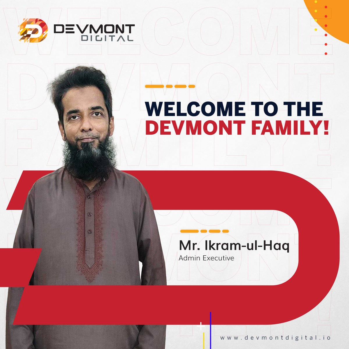Exciting Team Updates 🎉

A warm welcome to 𝗔𝗻𝗮𝘀 𝗦𝗼𝗵𝗮𝗶𝗹 &amp; 𝗜𝗸𝗿𝗮𝗺 𝘂𝗹 𝗛𝗮𝗾. We're looking forward to achieving great things together. 

#teamdevmont #teamgrowth #welcome #newbeginnings #TeamworkMakesTheDreamWork #devmontdigital