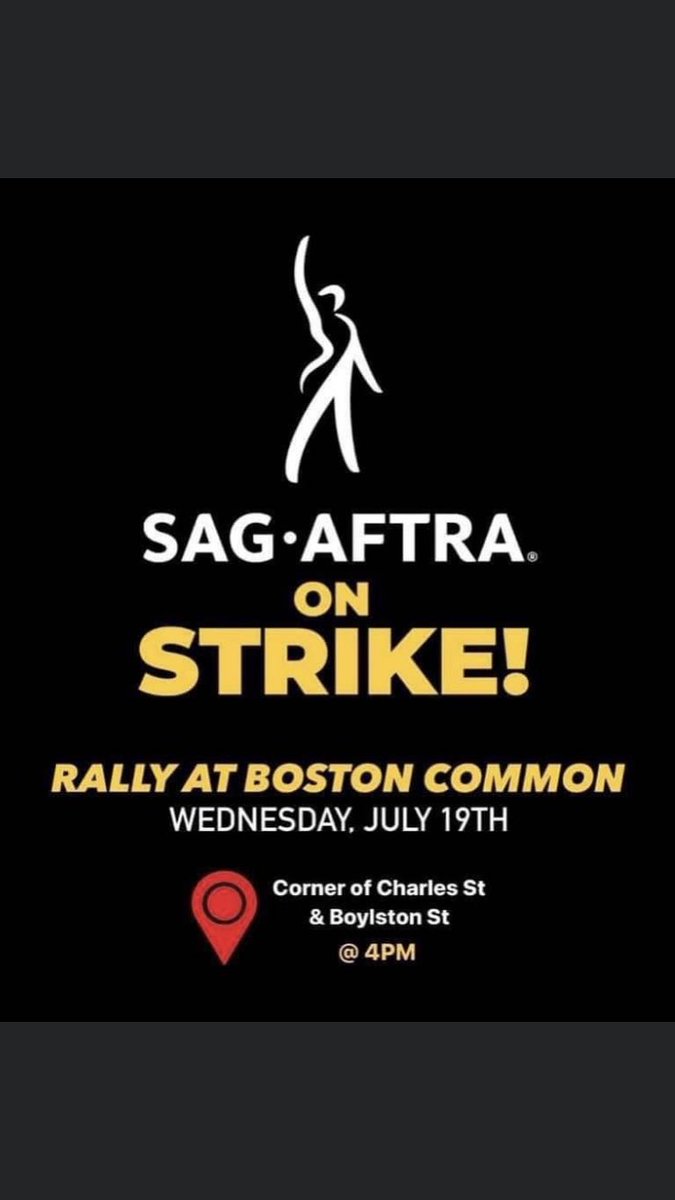 NEJewishLabor's tweet photo. STRIKE!! Jewish workers are an important part both SAG and AFTRA,  from their formation in the 1930s through today. Show up and show your support today at 4 https://t.co/TM07ccY4ci