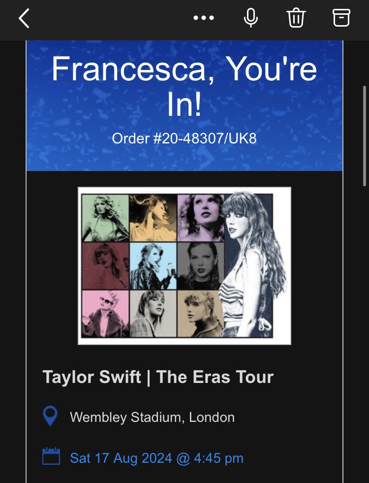 itsfraza's tweet photo. ready for ittt #TheErasTourTicket #theerastourTS #theerastourlondon https://t.co/kbrho02Znm